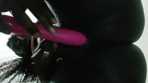 Intense midnight vibrator orgasm
