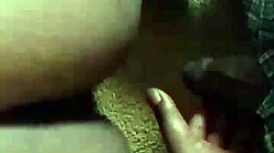 Ebonys black pussy gets fucked by hard cock