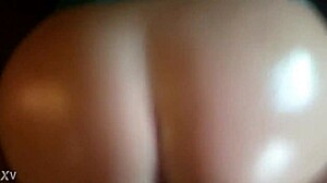 Amateur bent over in doggystyle sex