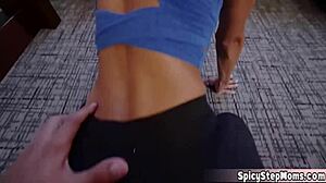 why does this brunette stepmom blow me in pov?