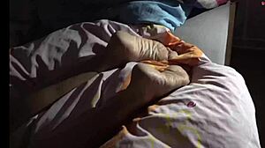 Skinny latina gets her feet and ass worshiped before hardcore doggystyle fucking with cock in pussy.