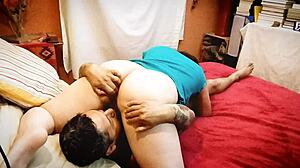 Mechanic Friend Performs 69 Then Pounds Pussy In Doggy And Cums Inside