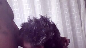 Amateur couple in bathroom