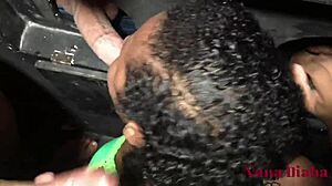 Fat BBW Sucks Big Black Cock