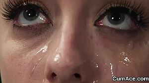 i feel so emotional watching this unusual beauty swallow every cumshot