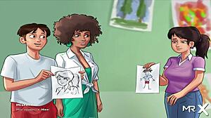 Summertime Saga: You have to draw each other in episode 4 scene 32!