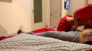 Sexy European Nurse Catches Amateurs Hard In Hospital Lingerie, Denies Cum But Allows Orgasm With Natural Tits And Homemade Fun