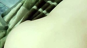 chubby shemale takes anal dildo in open ass