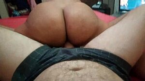 I watch this horny wife twerking on monster cock before anal and creampie