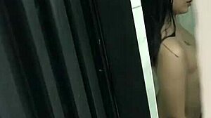 Stepbrother catches latina in bathroom for deepthroat and doggystyle cumshot