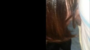 skinny brunette teen with small boobs gets mouth cumshot, so naughty 😈