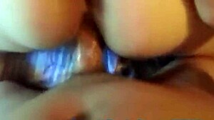 White pornstar wife sucks cock and takes it doggystyle in tight pussy with creampie