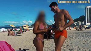 I know this amateur MILF is from Brazil I saw her getting picked up and sucking dick on the beach