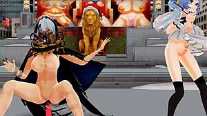 Mmd Damsel And Futanari Sing And Dance In Anime Style