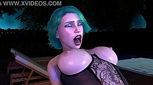 She rides that cock in lingerie, looking so hot