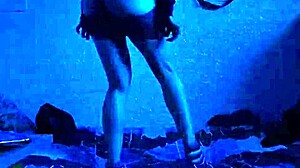 Sexy girl does sensual dance exciting herself showing pussy on webcam