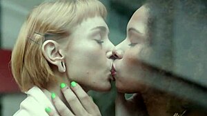 Giovana Bombom in Steamy Lesbian Menage with Two Tattooed Brunettes Licking Pussy