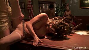 Babes Ride Multiple Hard Cocks