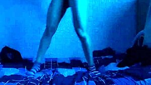 Sexy girl does sensual dance exciting herself showing pussy on webcam