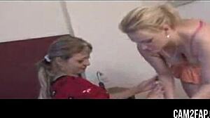 Mature and teen lesbians fuck hard