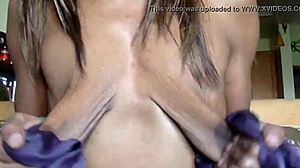 Milky milf spills over in wild seven-minute clip, Ginger Moisther!