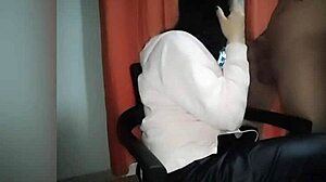 colombian girlfriend arrives from party for sex