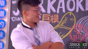 Wow, this hot Chinese student gets banged in class! 🔥