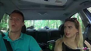 Echte deutsche Teen 18+ Hure im Berliner Wald gefickt! 😈