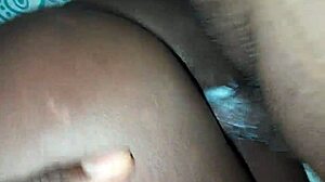 Thick Cumshot From Side Fuck Ebony Chick.