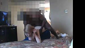 wow, lucky girl rides big black monster cock!