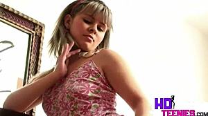 i fingered sweet latina slut rubbing her tits to orgasm