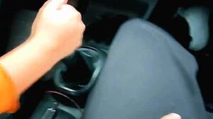 Latina Taxi Girl Sucks Cock for Foot Massage