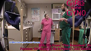 Behind-the-scenes with Lenna Lux in sexy hospital roleplay at GirlsGoneGyno
