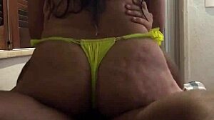 Watch me treat my wife after the pool with some discipline.