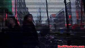 this redlight threesome features two real dutch tourists, piercing and close-up blowjobs with cumshots