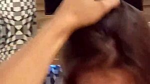 novinha casada sucking the huge dick and getting fucked by husband in threesome