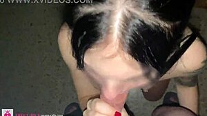 Look at this beautiful brunette sucking that white cock in pov, vik freedom