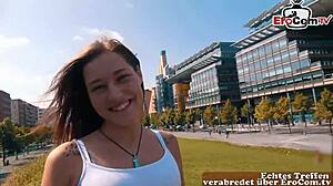 Damn, Watch This Slim 18-Year-Old German Teen Take Cum In Mouth!