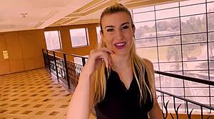 Argentinian Babe Sucks Cock in Hotel