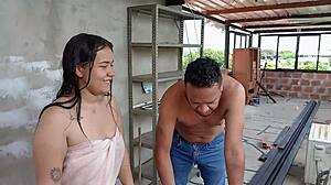 Water Service Stops, Brother-In-Law Helps, We End Up Fucking On Terrace Part 1