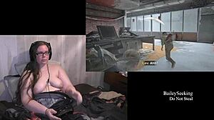 Naked BBW plays Last of Us 2