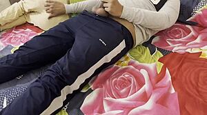 Indian stepmom lures stepson into steamy sex and blowjob with dirty ranch roleplay by hornycouple149.