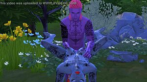 Avatar Sex Animation with Neytiri in 3D Outdoor Nature Scene