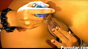 Giselle gets pussy eaten in all-female erotic sex!