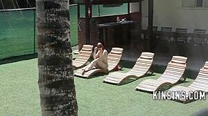 Petite Teenie in Bikini Teases Step Bro