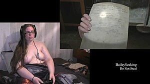 Naked BBW plays Last of Us 2