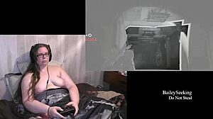 Naked BBW plays Last of Us 2