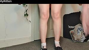 In this fetish video, a devotee worships beautiful feet passionately