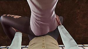 Spying on elizabeth getting fucked in 3d porno game