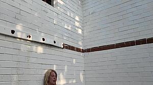 Hot Milf Exploring Abandoned Sportgrounds and Public Masturbation